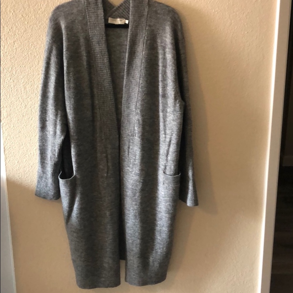 Liebeskind super warm grey sweater coat, size L.